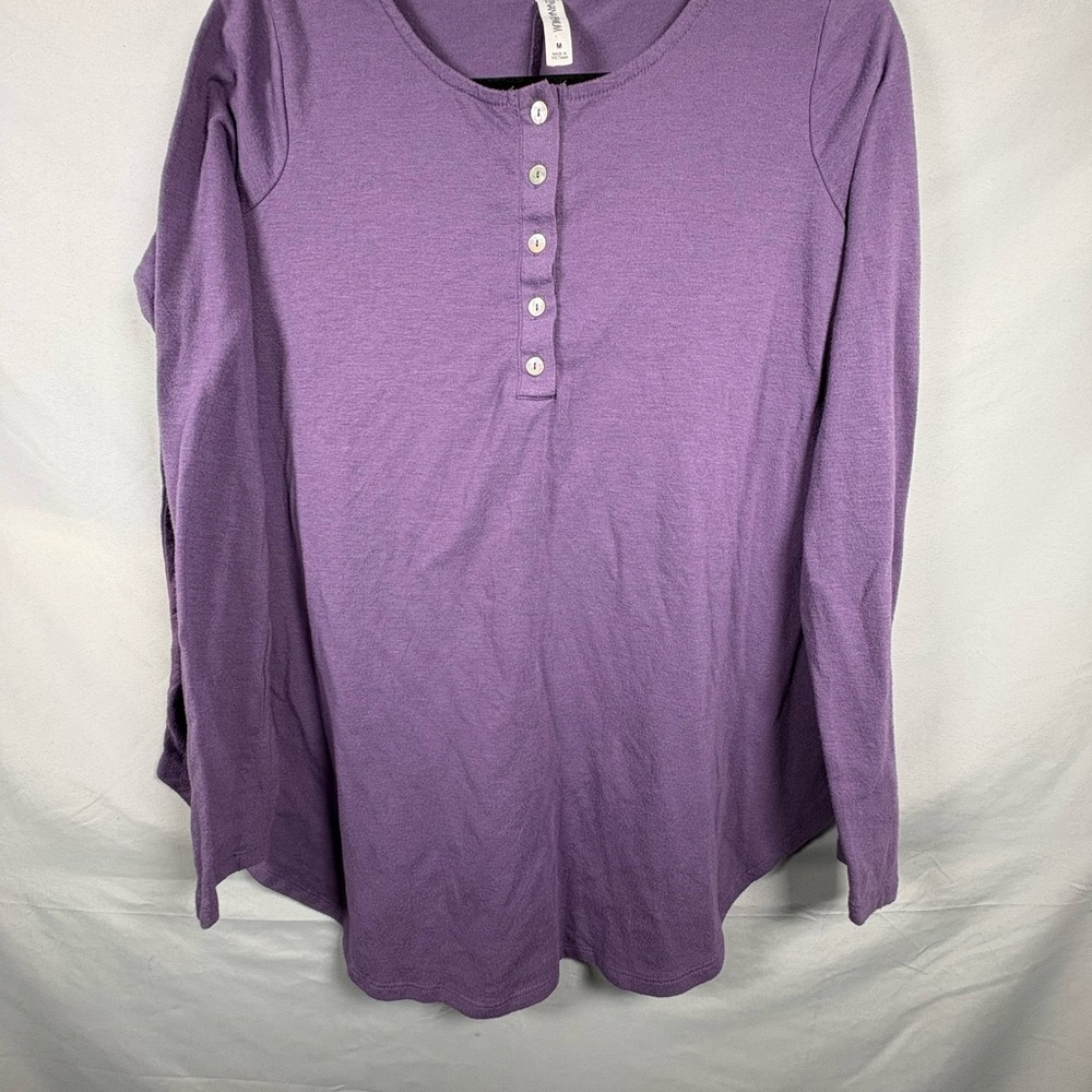 Zenana Premium Purple Long Sleeve Women’s Size M Top